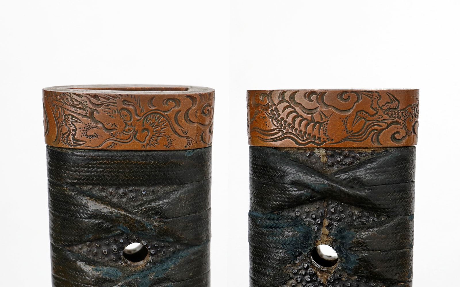 Long Nanbokucho Katana in matching copper Dragon Handachi Koshirae - Photo 29