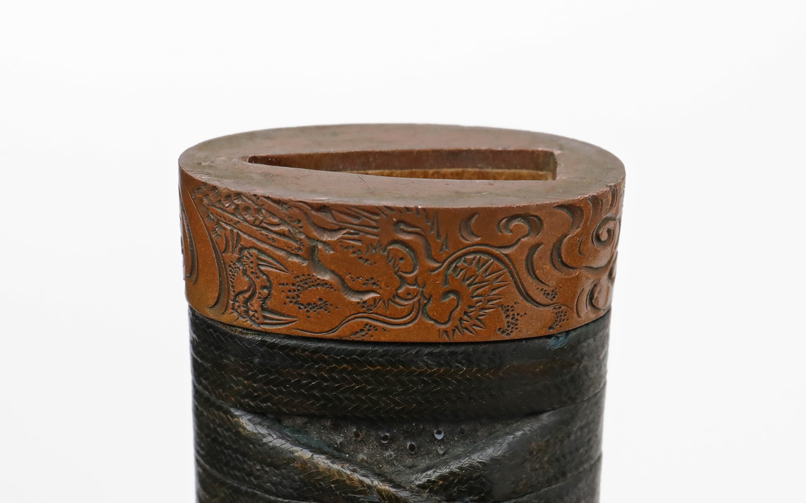 Long Nanbokucho Katana in matching copper Dragon Handachi Koshirae - Photo 30