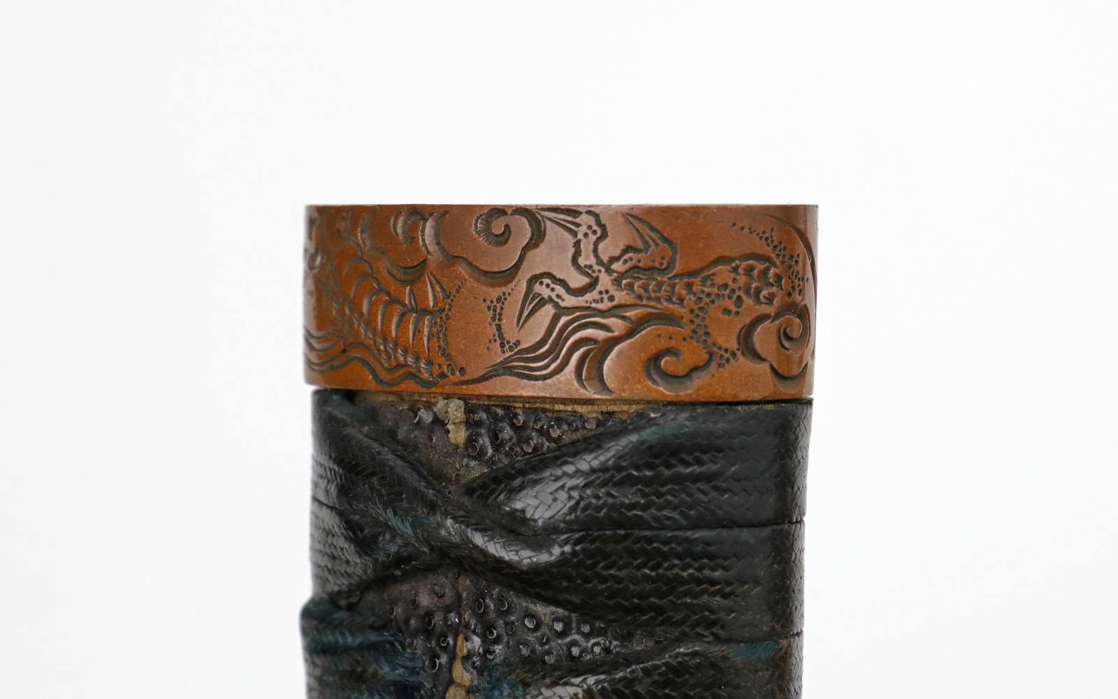 Long Nanbokucho Katana in matching copper Dragon Handachi Koshirae - Photo 31