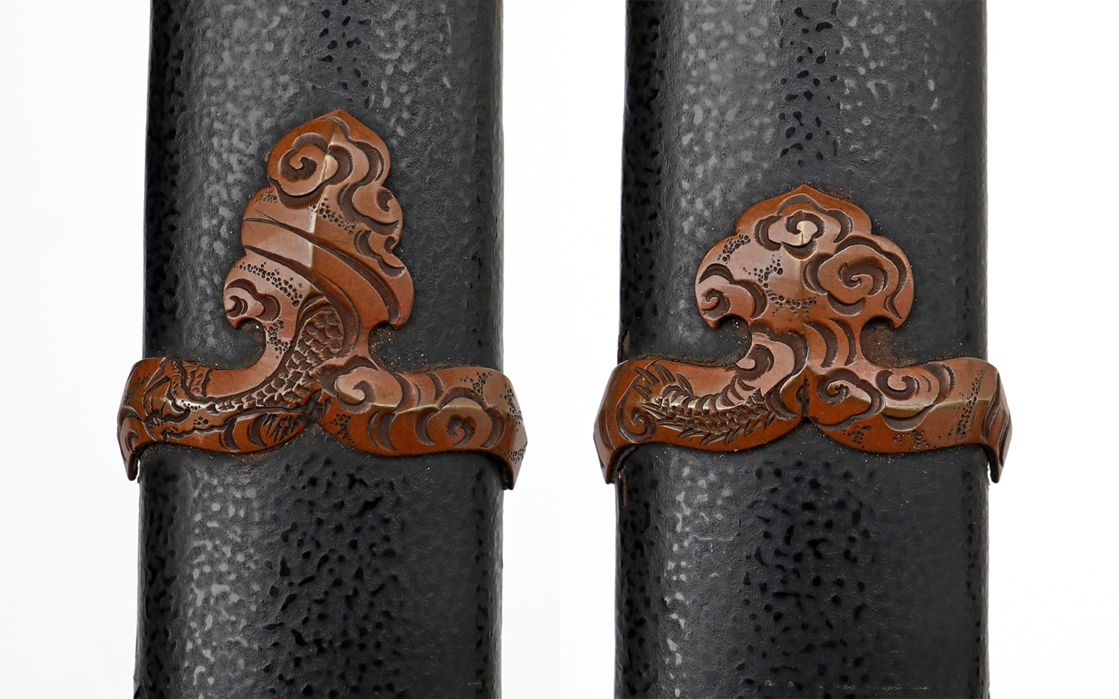 Long Nanbokucho Katana in matching copper Dragon Handachi Koshirae - Photo 33