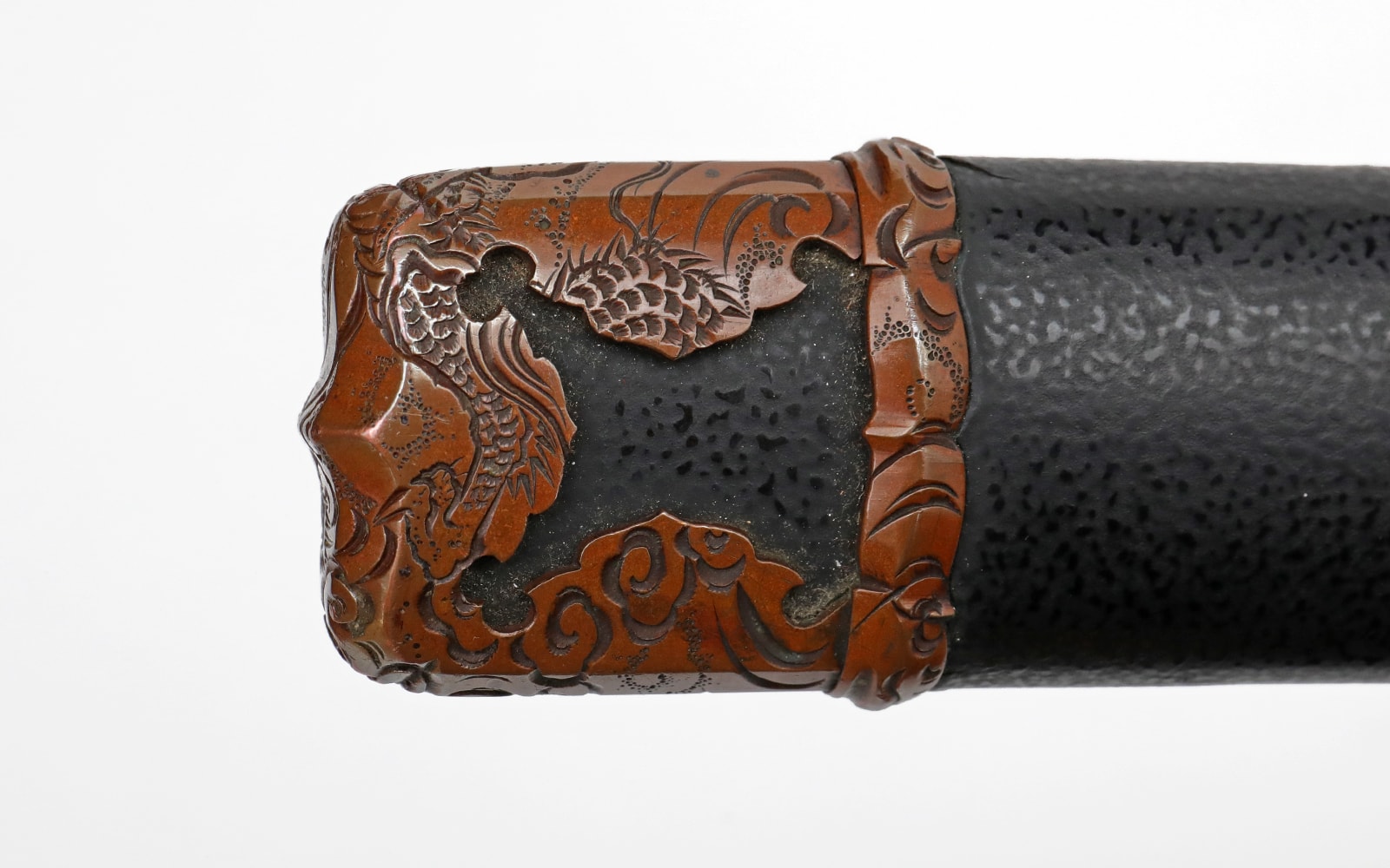 Long Nanbokucho Katana in matching copper Dragon Handachi Koshirae - Photo 27