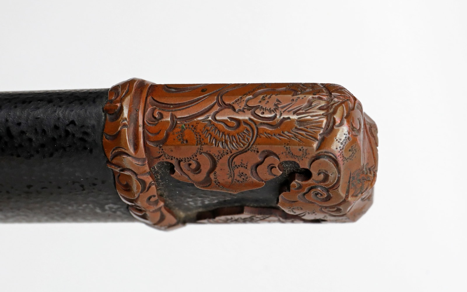 Long Nanbokucho Katana in matching copper Dragon Handachi Koshirae - Photo 28