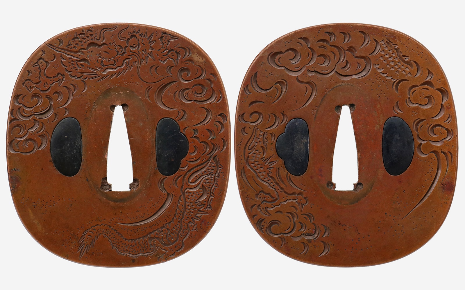 Long Nanbokucho Katana in matching copper Dragon Handachi Koshirae - Photo 16