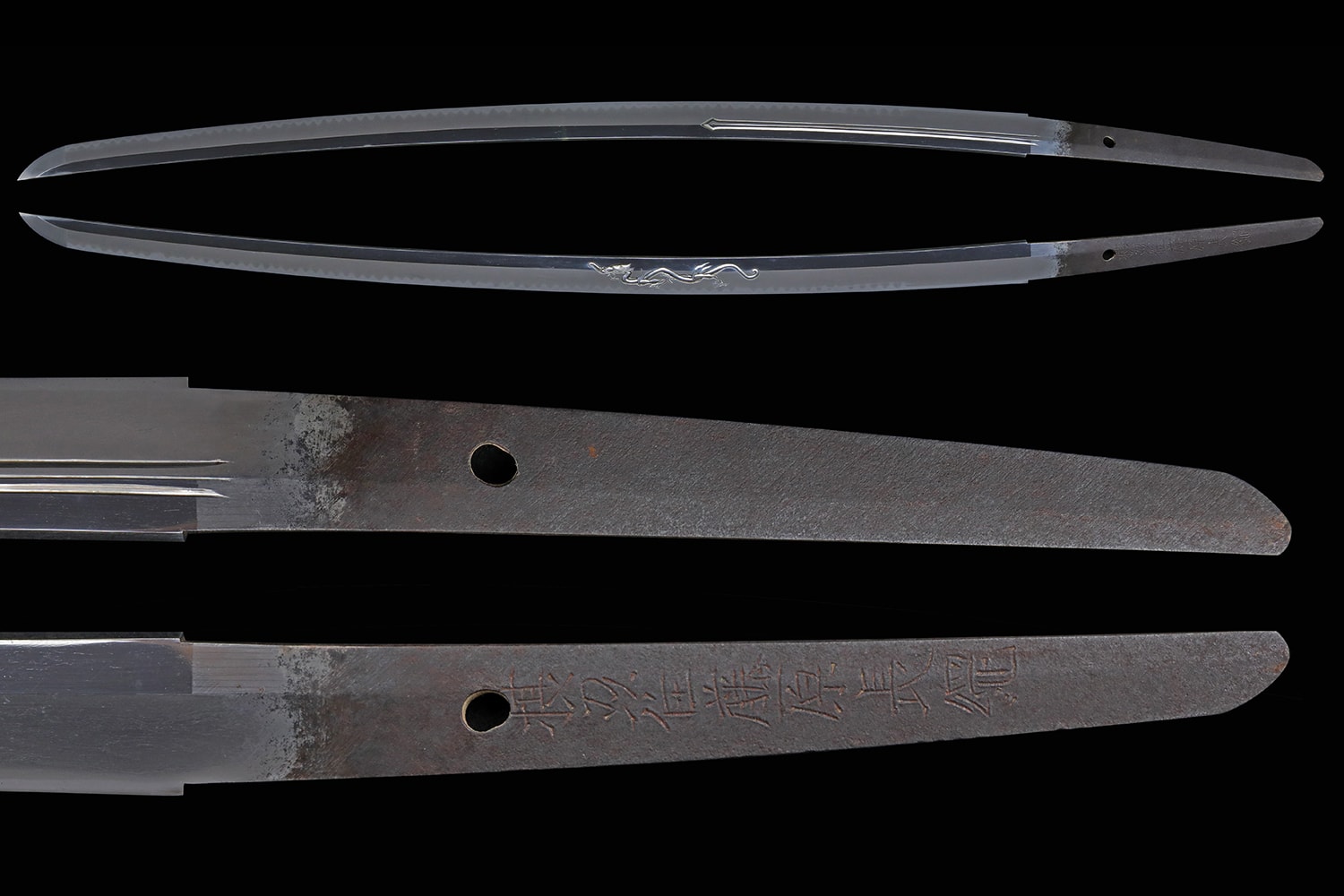 Shinto Katana by Nagatsuna with Dragon Horimono - Nihonto Art - Photo 26