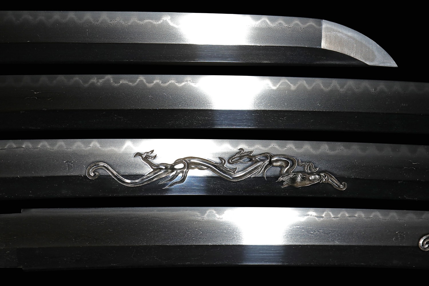 Shinto Katana by Nagatsuna with Dragon Horimono - Nihonto Art - Photo 28