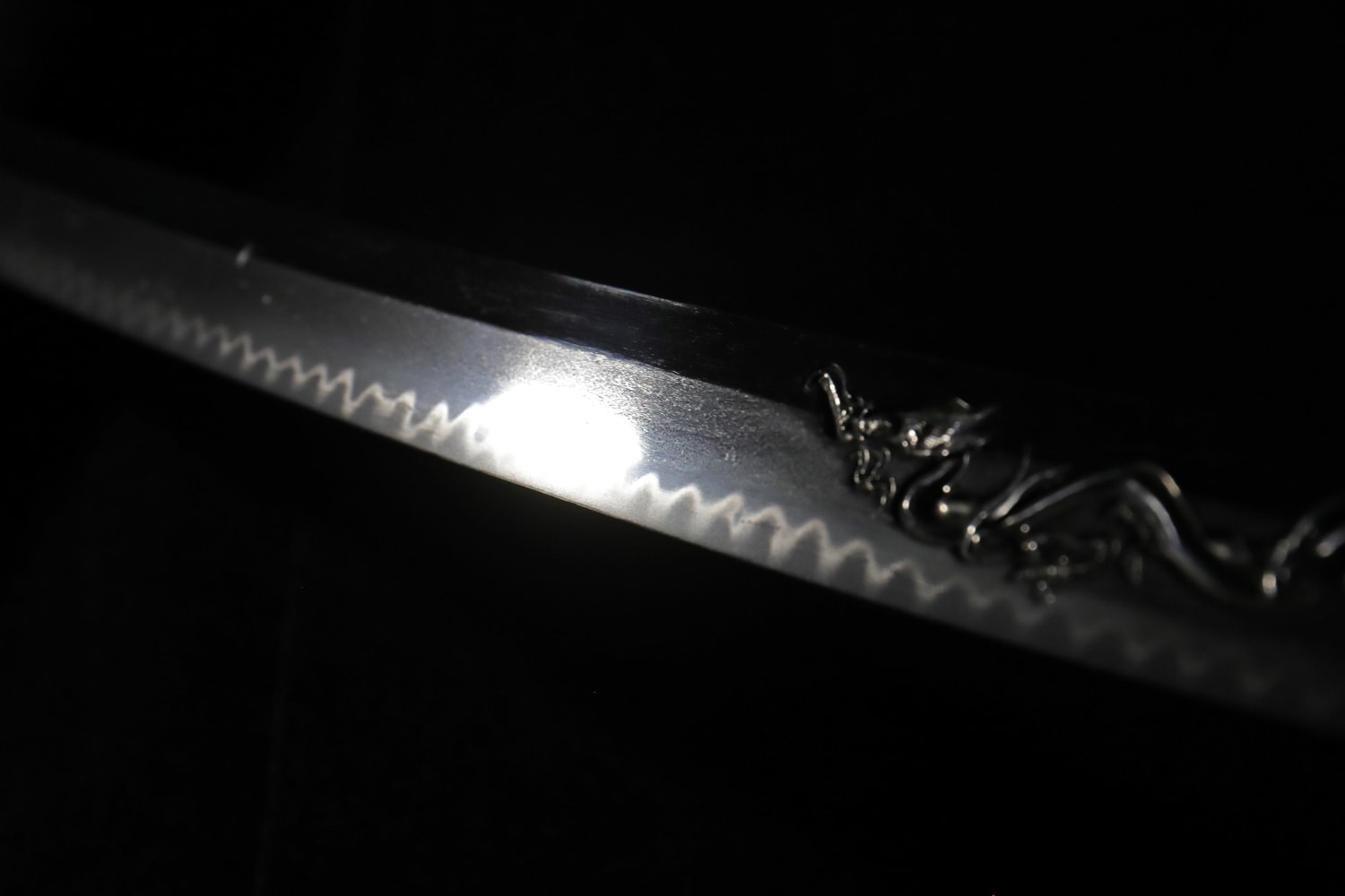 Shinto Katana by Nagatsuna with Dragon Horimono - Nihonto Art - Photo 35