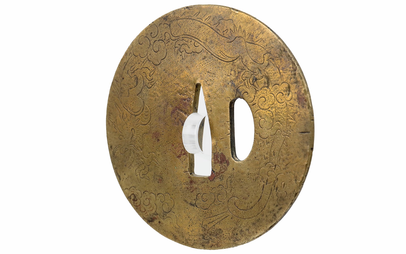 Muromachi Period Ko-Kinko Dragon tsuba with NBTHK papers - Photo 5