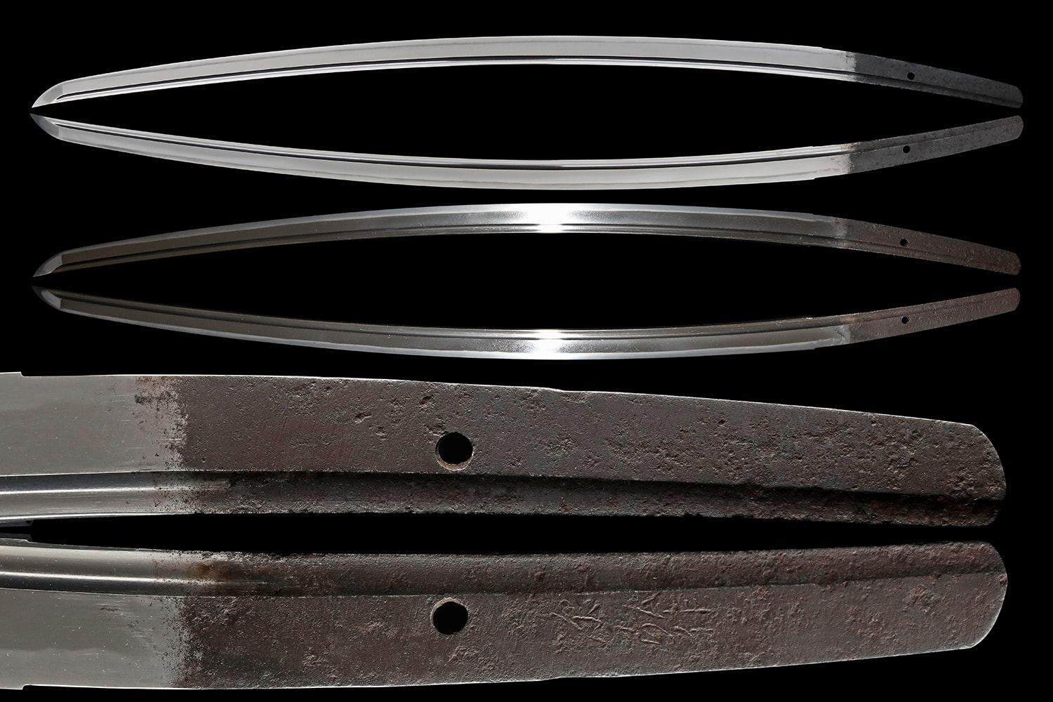 A great Tachi set with unaltered Mei signed Tsuguhiro Saku - Nihonto Art - Photo 29