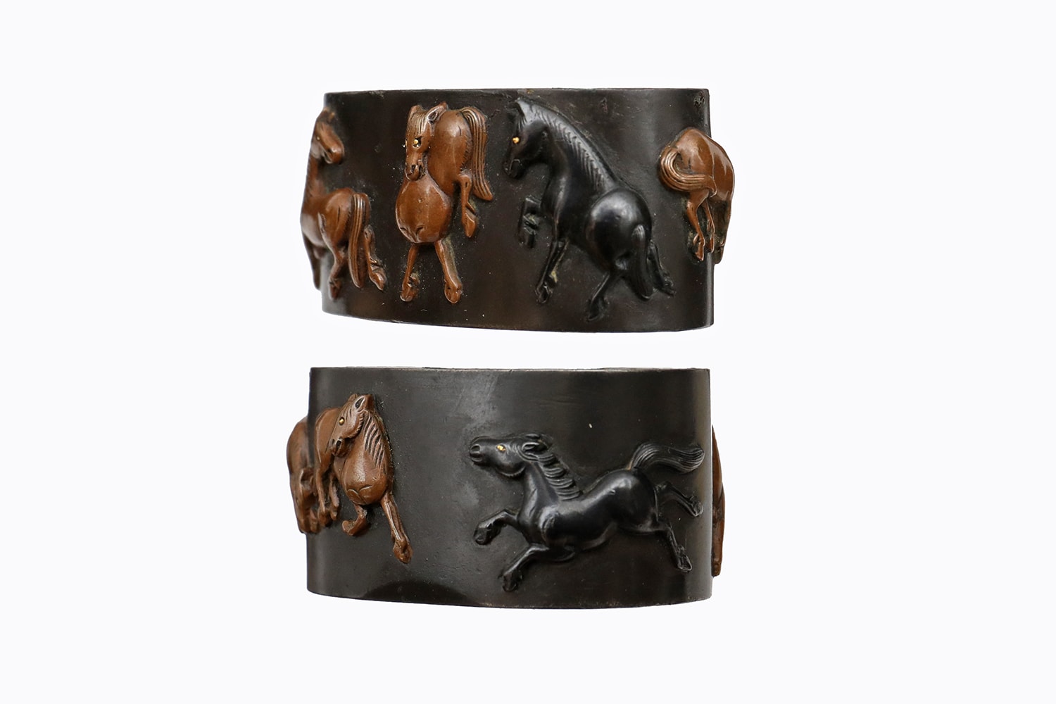 Horse Fuchi Kashira by Goto Yoshinaga - Nihonto Art - 写真8