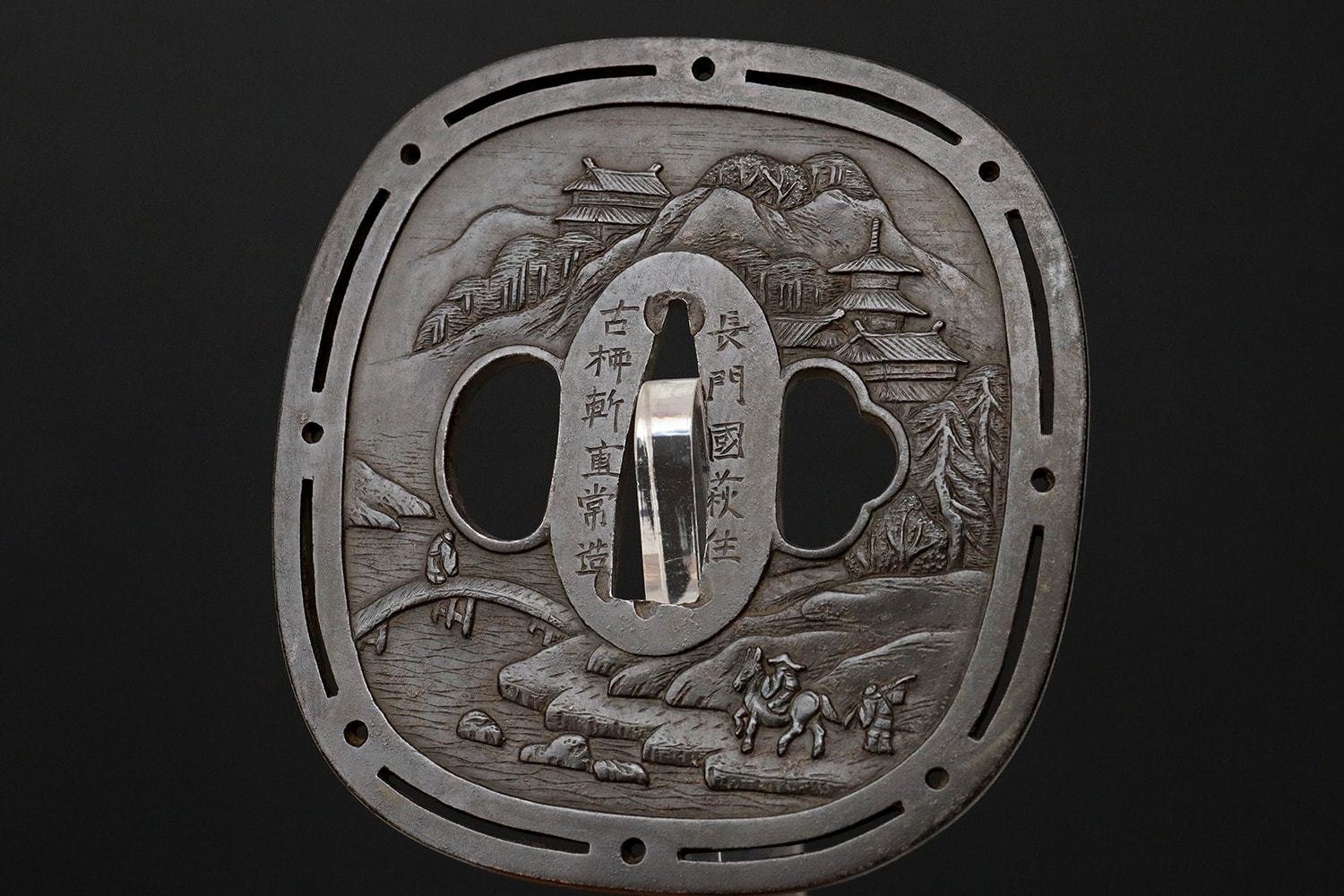 Splendid Tsuba from the Choshu Okamoto school