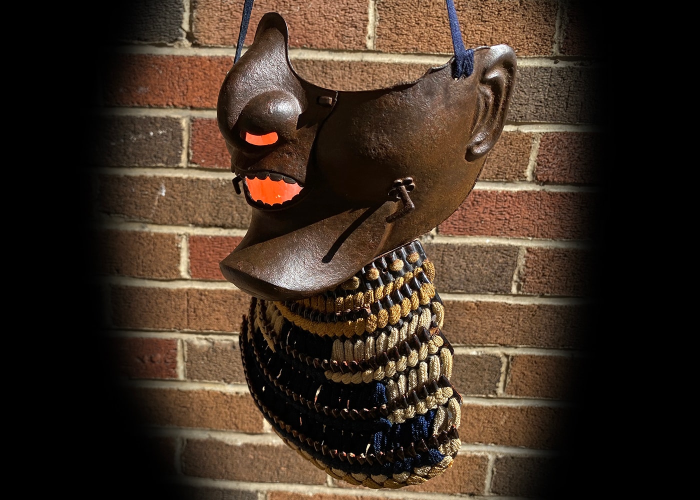 A rare Kawari Russet iron Menpo - Photo 5