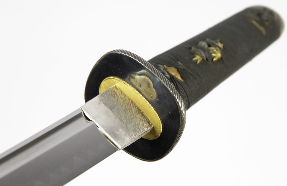 An O-suriage Kanemoto wakizashi with unique Mei by Mitsutada - Photo 21