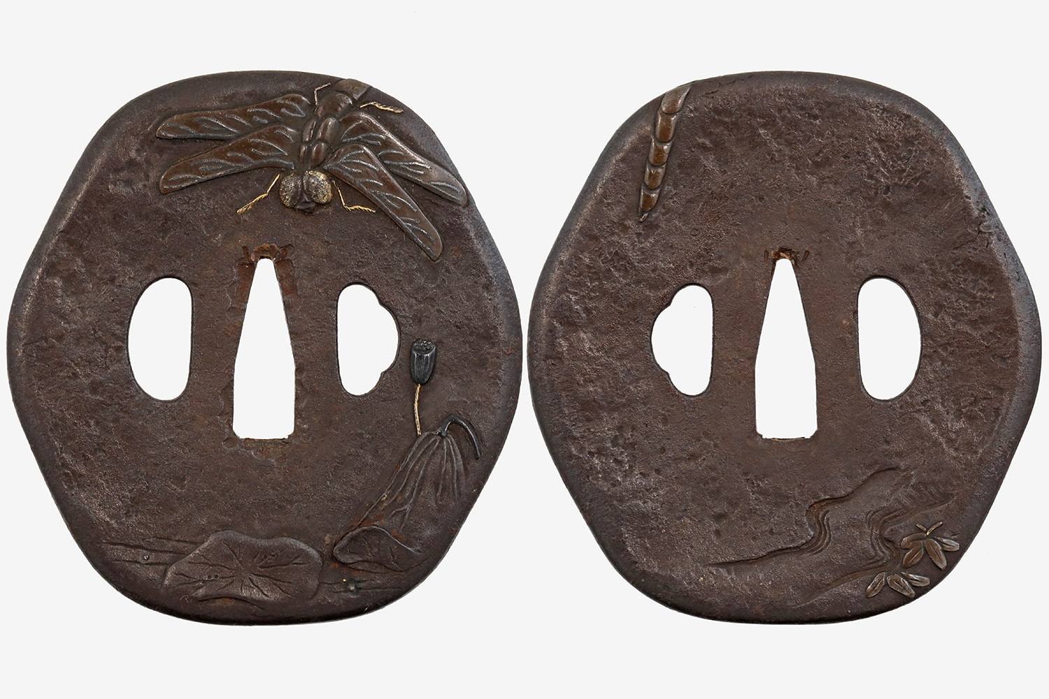 A complete dragonfly koshirae with work by Minryushi Toshizane - Photo 8