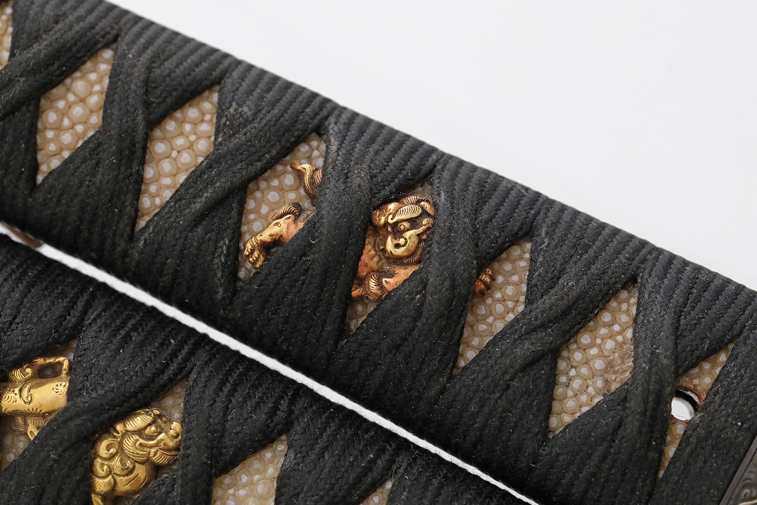 A lovely Shibuichi Dragon and shishi dog Daisho with koto katana and Wakizashi - Photo 32