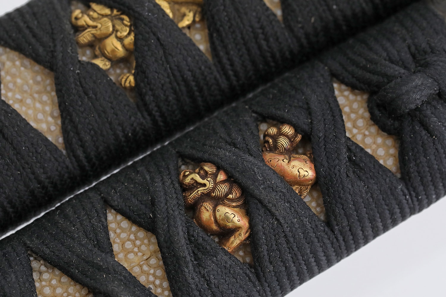 A lovely Shibuichi Dragon and shishi dog Daisho with koto katana and Wakizashi - Photo 30