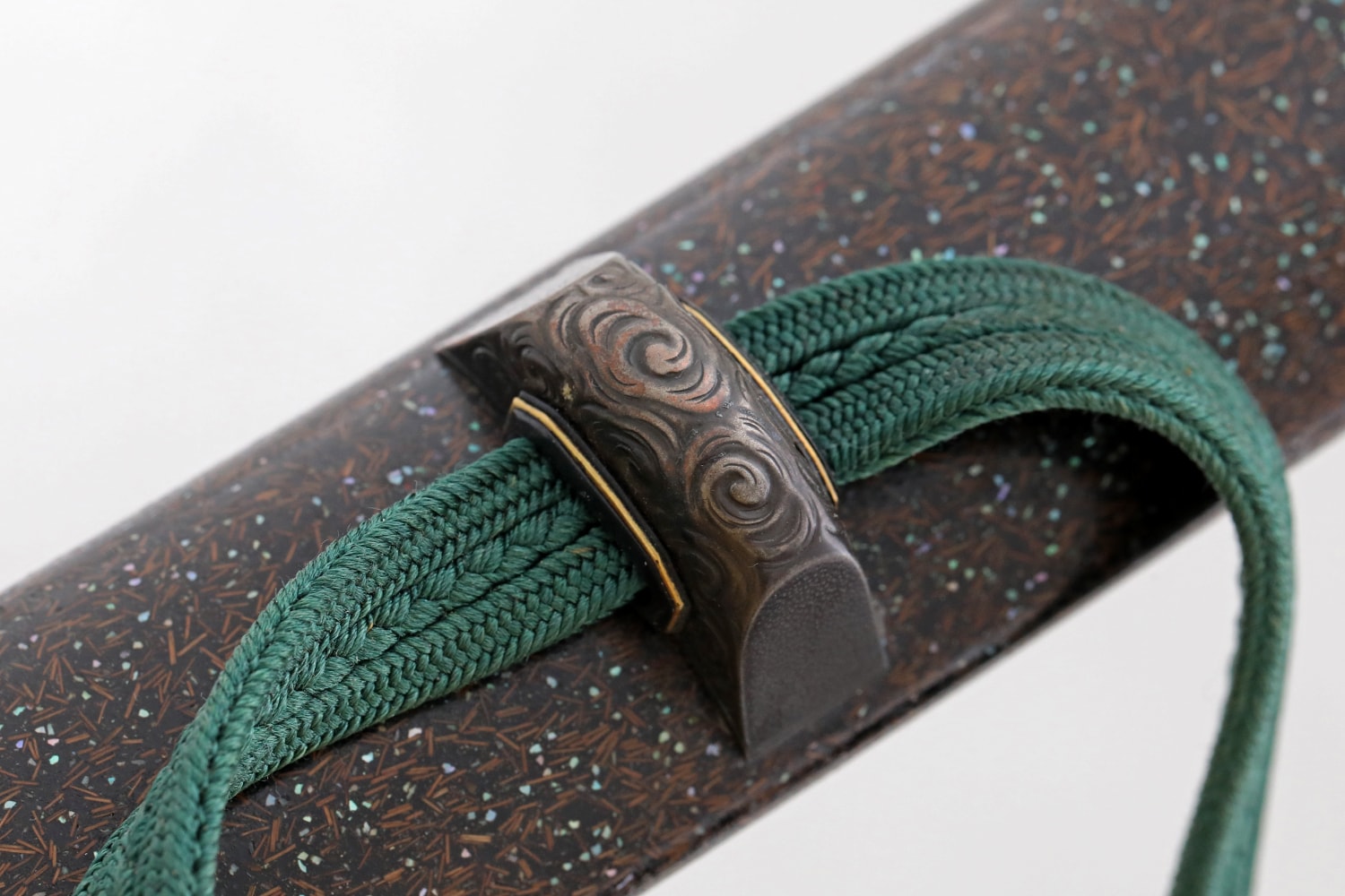 A lovely Shibuichi Dragon and shishi dog Daisho with koto katana and Wakizashi - Photo 27