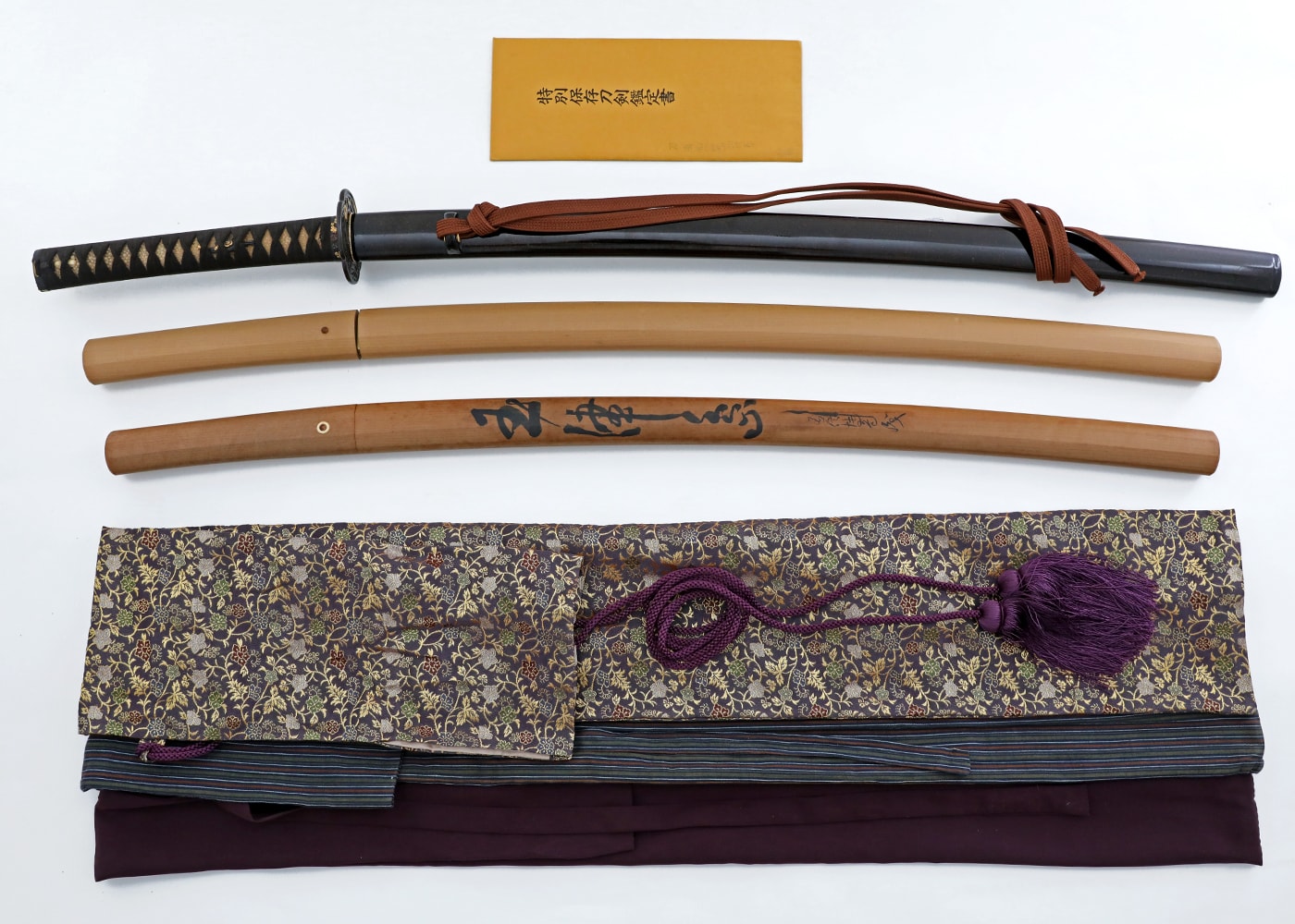 A 4 body Test cut own by Samurai Retainer of Kaga - Nihonto Art - Photo 3