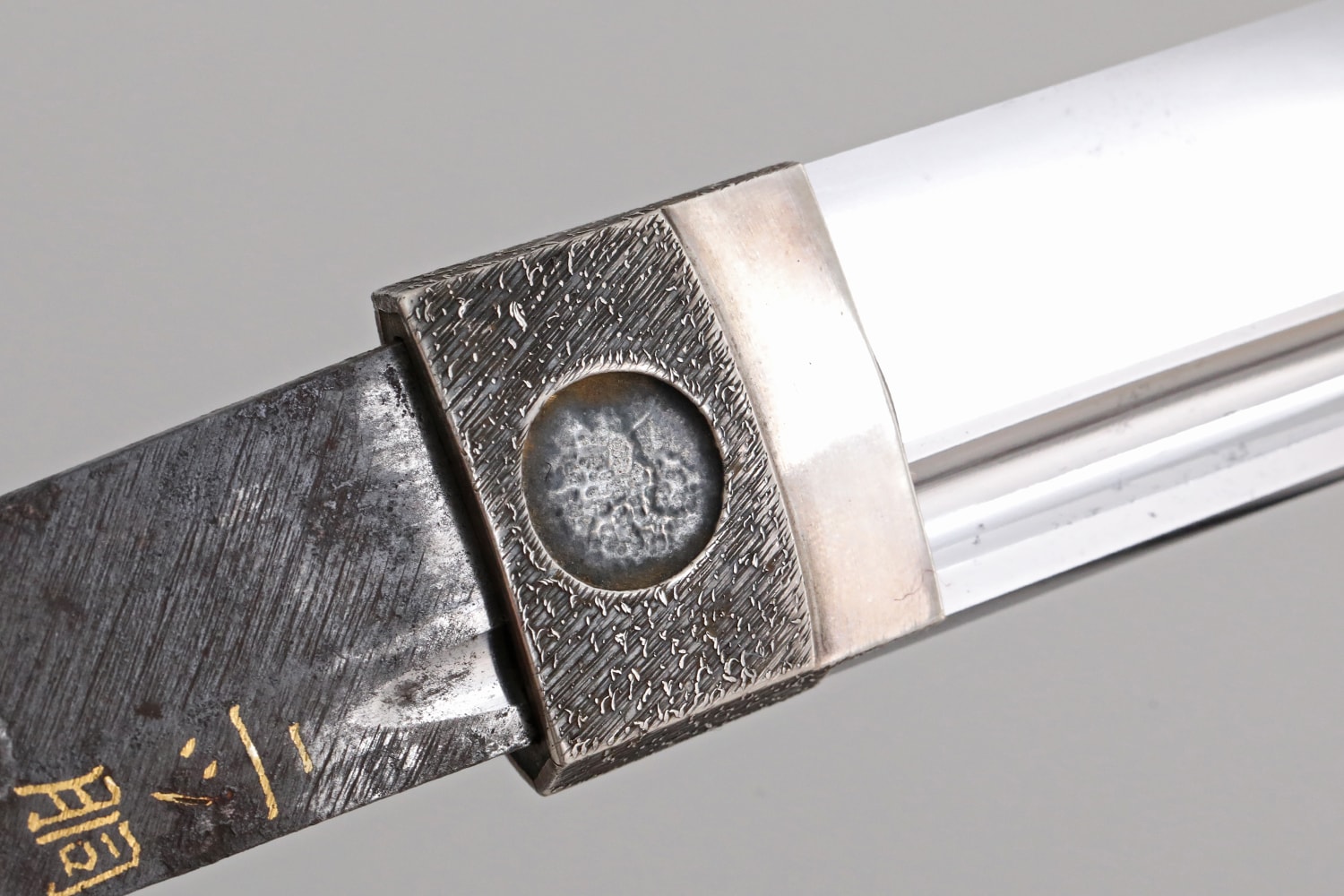 Katana Hizen Masahiro with 2 body Gold Inlay test cut - Photo 21