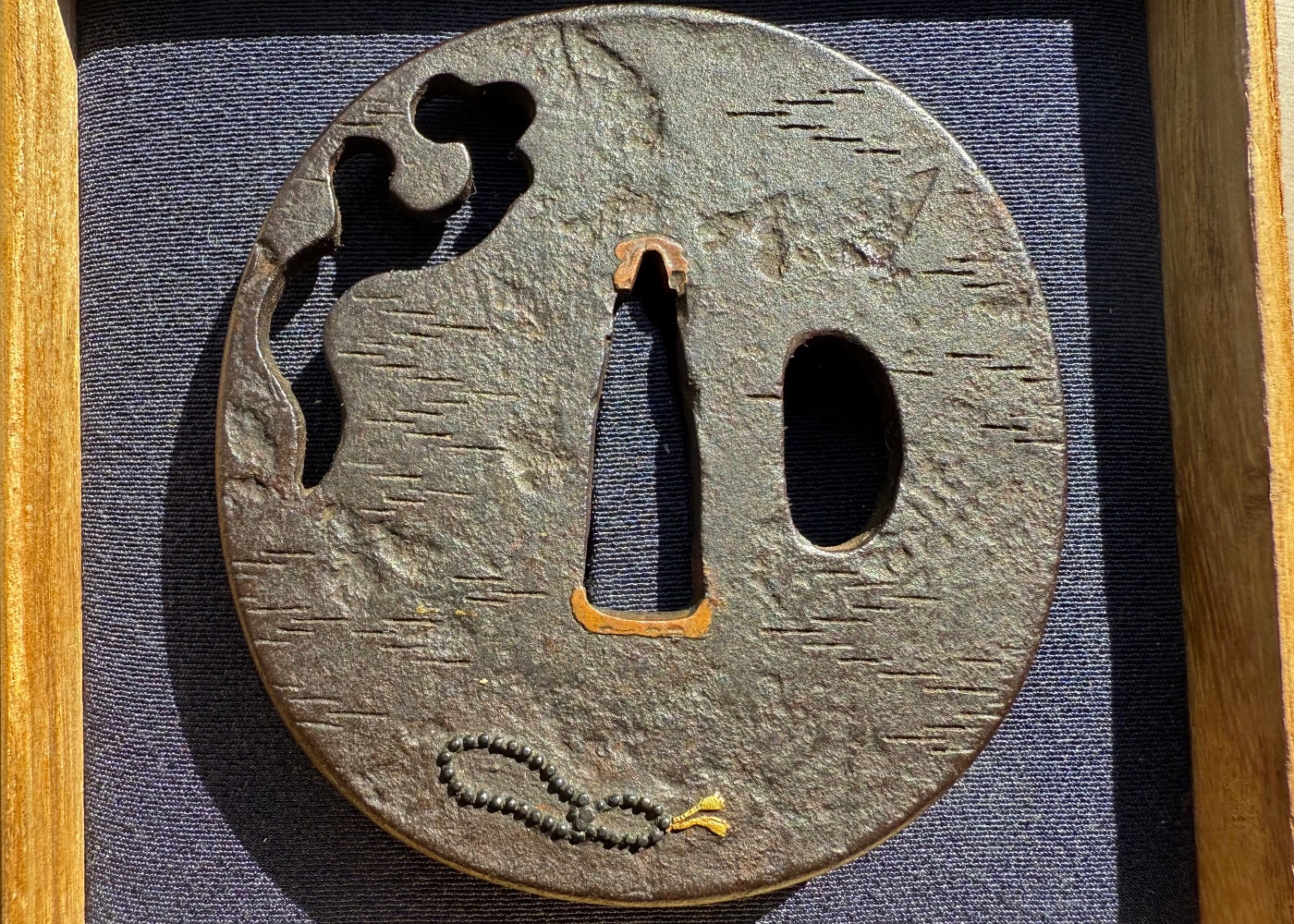 Edo period Nozarashi Tsuba of exceptional Quality - Nihonto Art - Photo 3