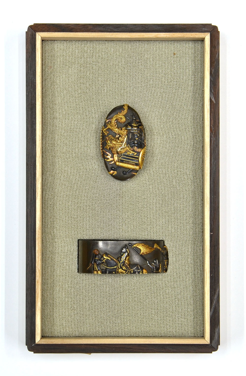 五丈原図縁頭 鳳鳴堂斎藤正興(花押)Houmeidou Saitou Masaoki(Kaou) 14-068 - Photo 24