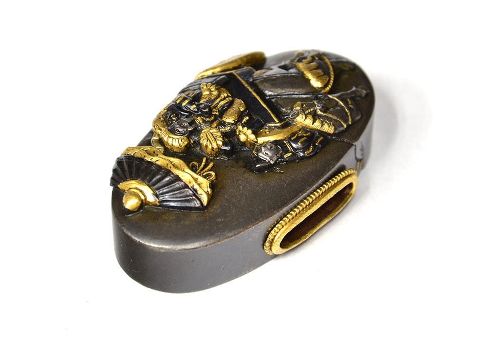 五丈原図縁頭 鳳鳴堂斎藤正興(花押)Houmeidou Saitou Masaoki(Kaou) 14-069 - Photo 21