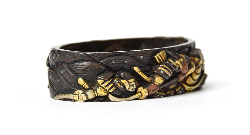 合戦図縁頭 永峯Nagamine 14-076 - Photo 22