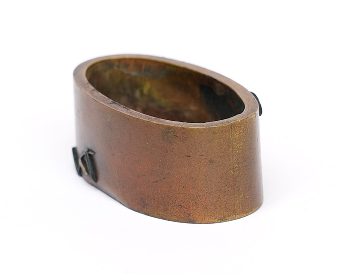 葦に翡翠図大小縁頭 無銘Mumei 14-133 - Photo 21