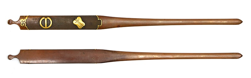 山文字紋と軍配紋 無銘Mumei 16-102