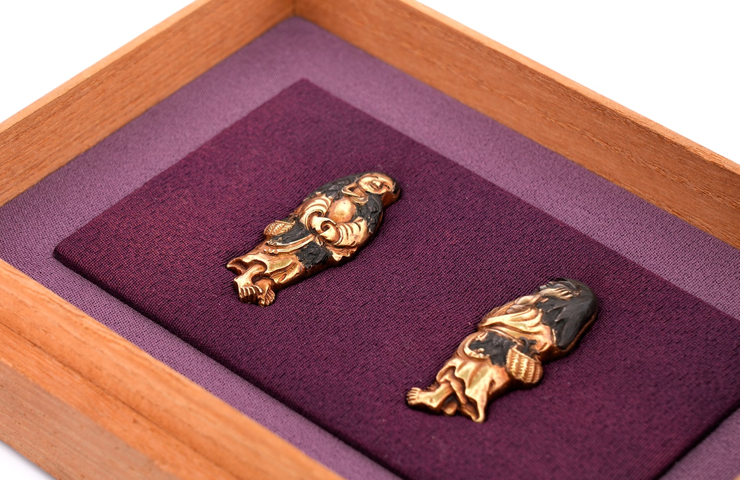 二仙人図目貫 無銘(京金工) -Mumei(Kyokinko)- 13-256 - Photo 23