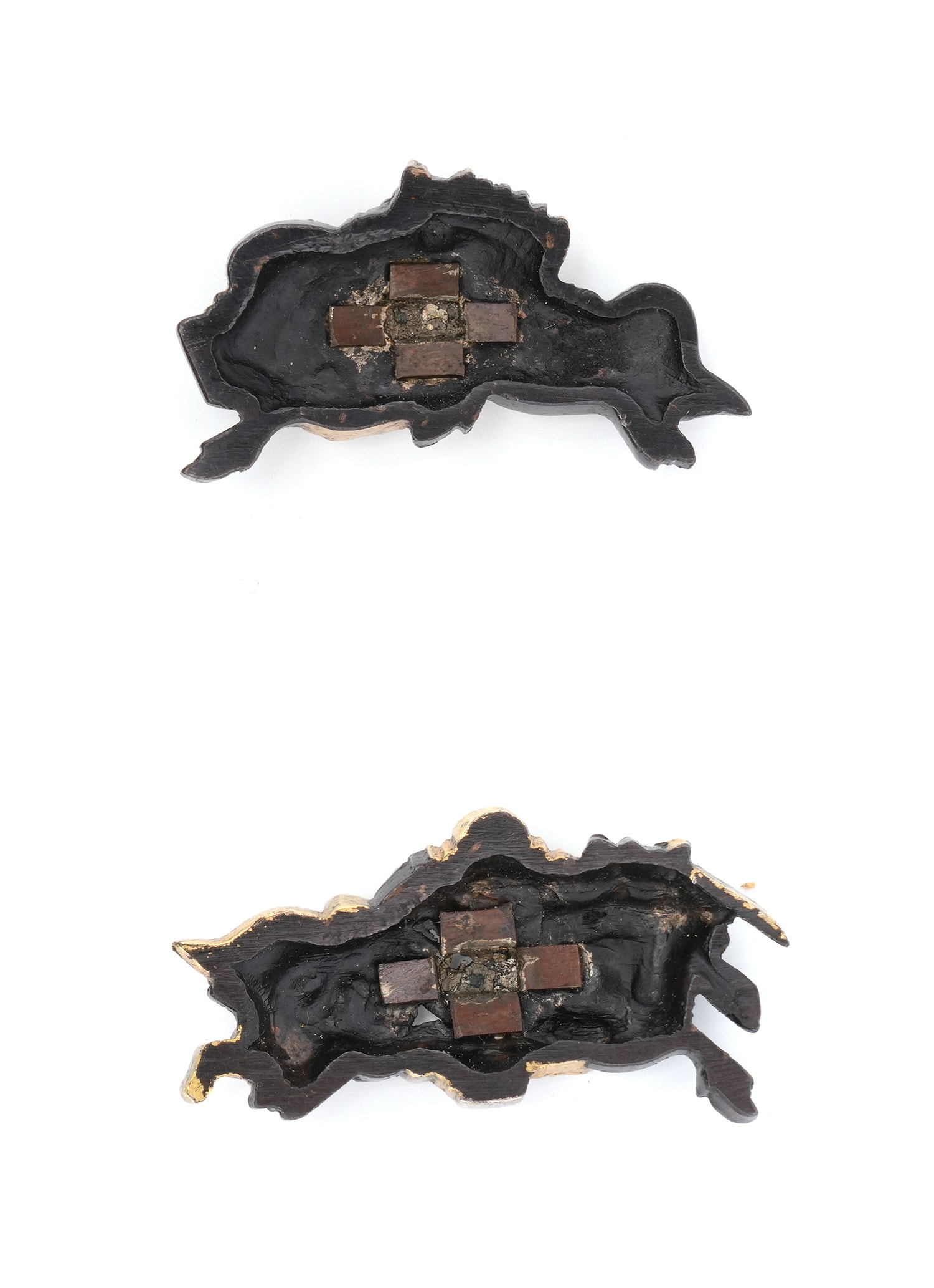 合戦図縁頭目貫二所 無銘-Mumei- 17-003 - Photo 21