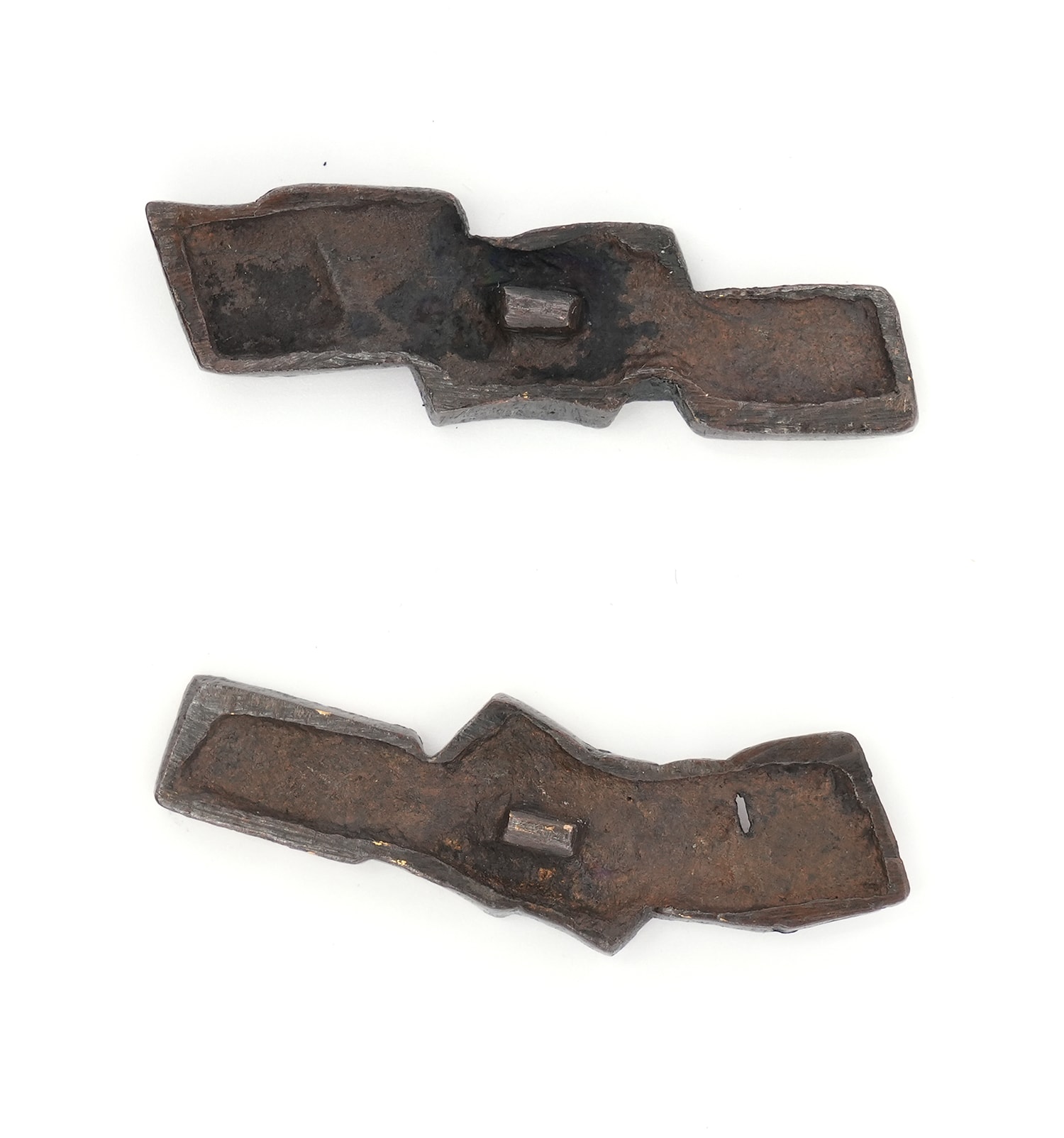 菊花に本図縁頭目貫二所 無銘-Mumei- 17-004 - Photo 21