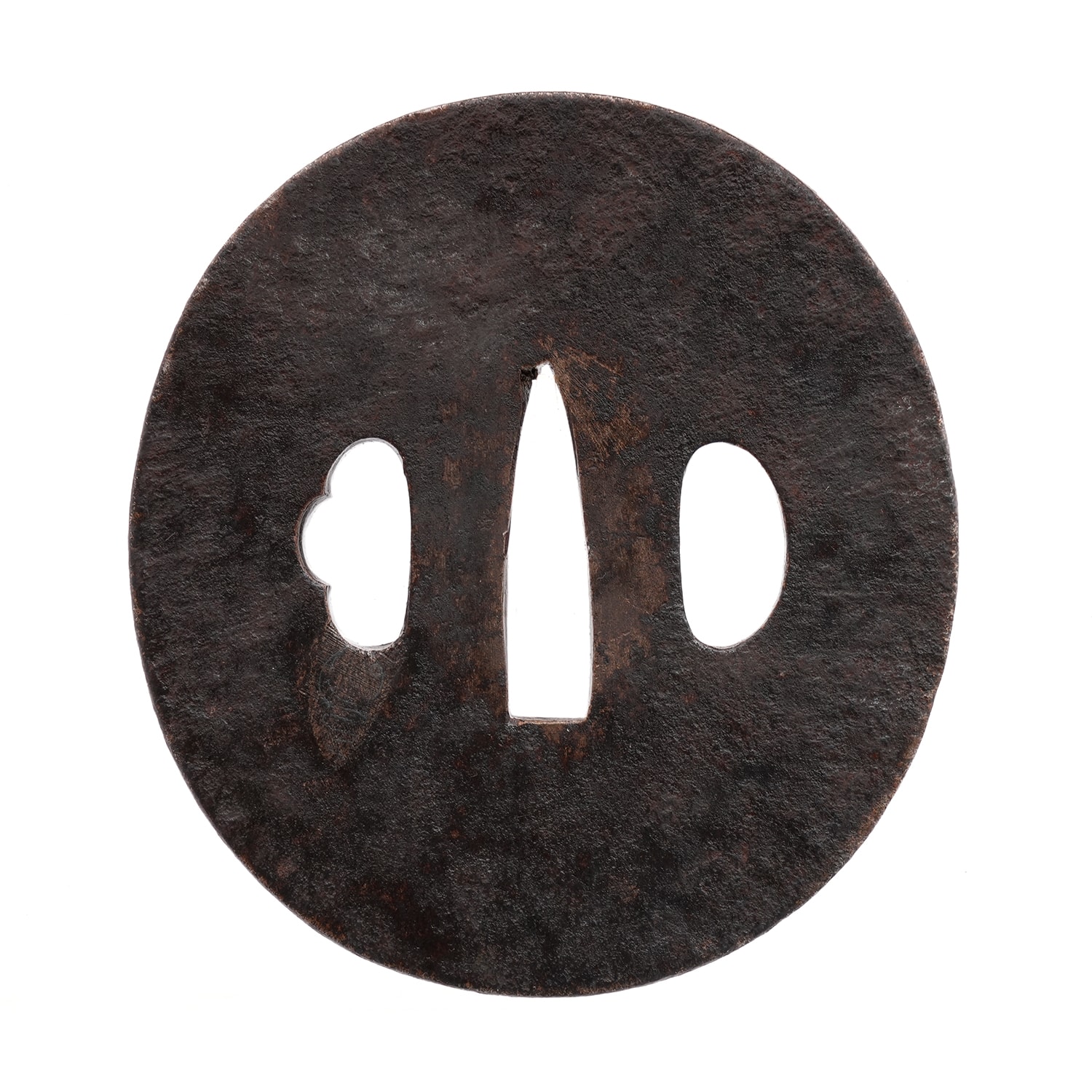 唐草文様図鐔無銘Mumei 12-1313 - Photo 2