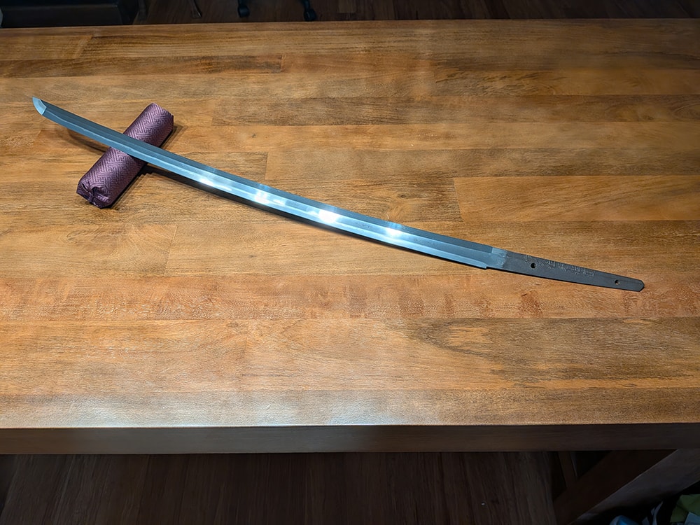 Rai Norimichi Katana in Shirasaya with Buke-Zukuri Koshirae - Photo 21