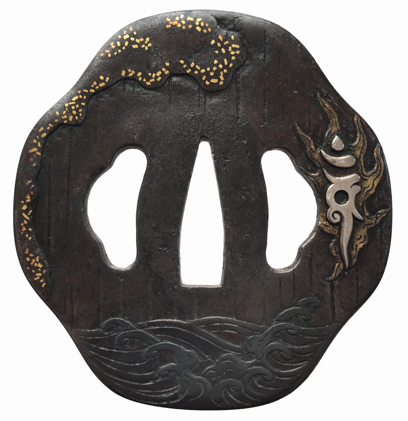 Tsuba, Higo Korin, fudo myou ni nami, Tokubetsu Hozon