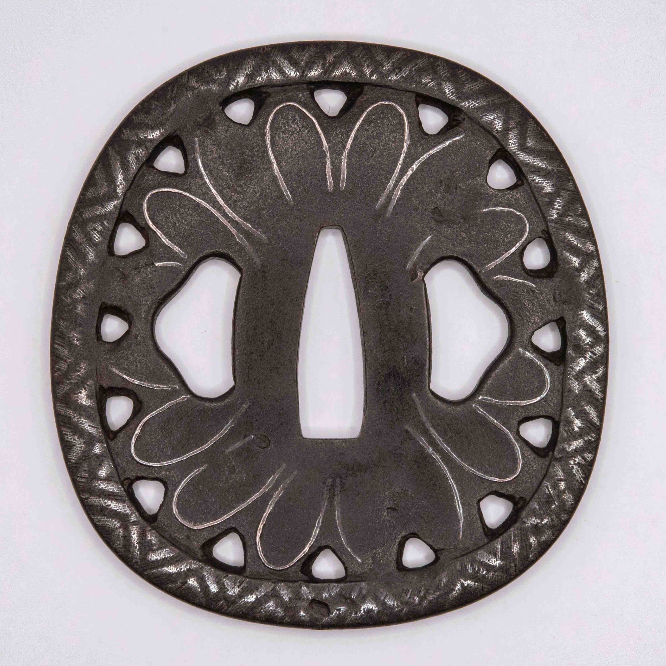 Tsuba, Higo Jingo, Kiku - Photo 4