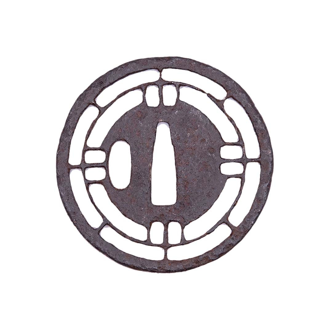 Ko-Kachushi Tsuba Roji Sukashi