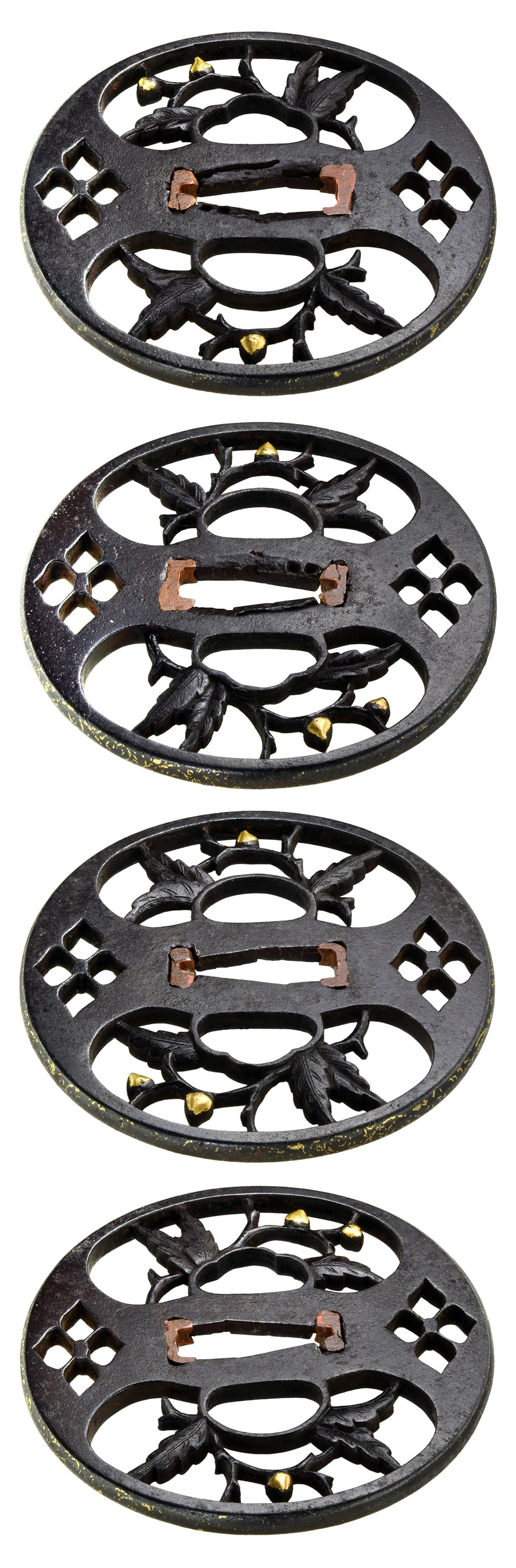 Tsuba [Kyo Syoami Sayu-donguri-sukashi Tsuba][N.B.T.H.K] Hozon Tousougu - Photo 4