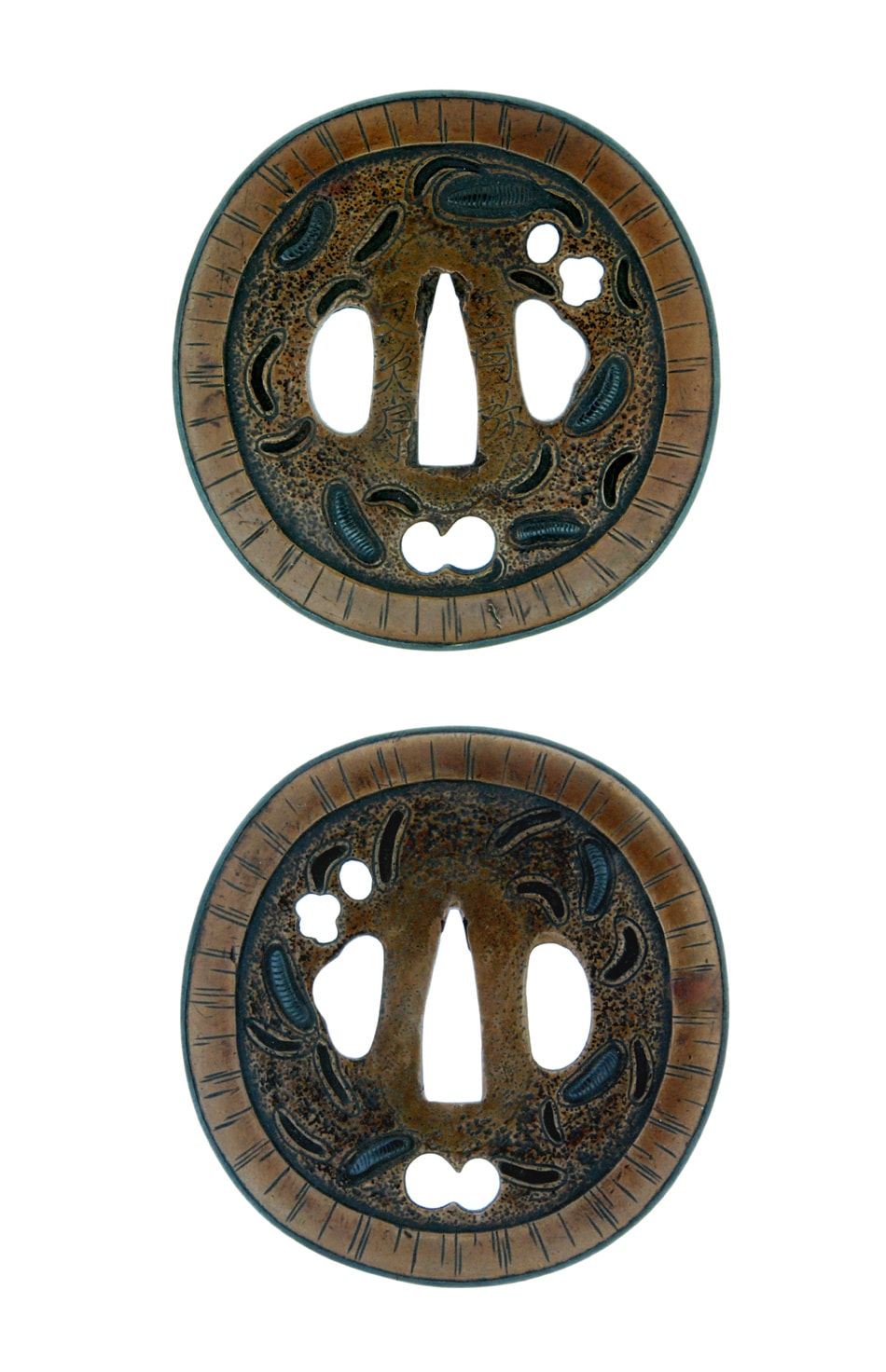 Tsuba [Matajiro Mushikui-zu Tsuba][N.B.T.H.K]Tokubetsu Hozon Tousougu - Photo 4