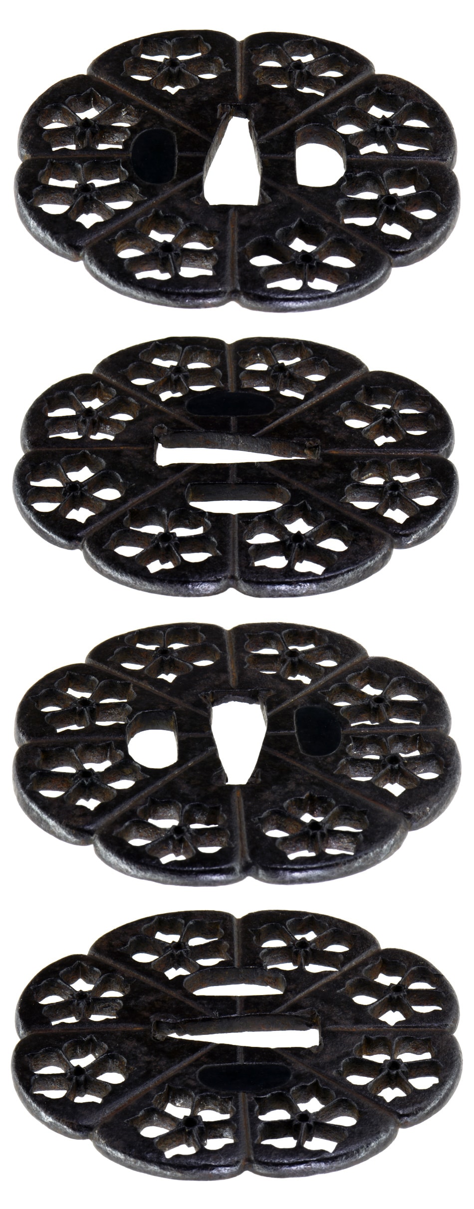 Tsuba [Myochin Hachi-kikyo-mon sukashi Tsuba][N.B.T.H.K] Hozon Tousougu - Photo 4