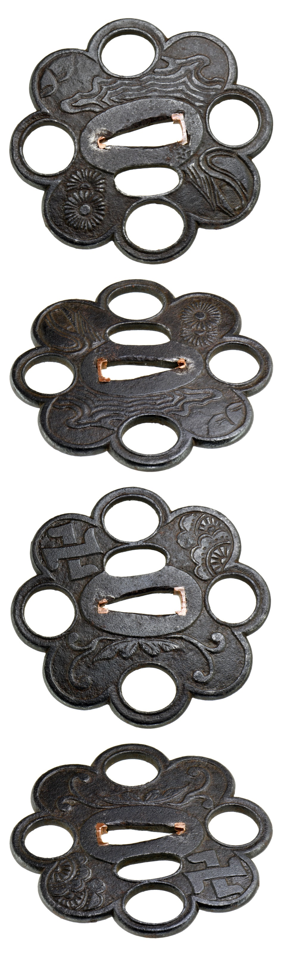 Tsuba [Kamakura Kikusui Manji-zu Tsuba][N.B.T.H.K] Hozon Tousougu - Photo 4