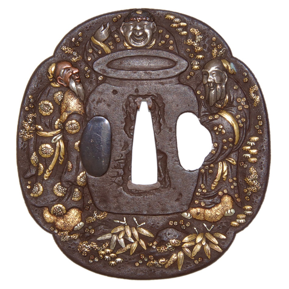 Tsuba [Naotake Sansei-Zu Tsuba][N.B.T.H.K] Hozon Tousougu - Photo 2