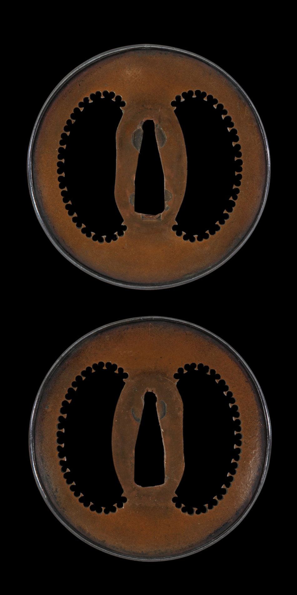 Tsuba [Higo Sayu-Namako-Sukashi Tsuba] NBTHK Hozontousougu - Photo 5