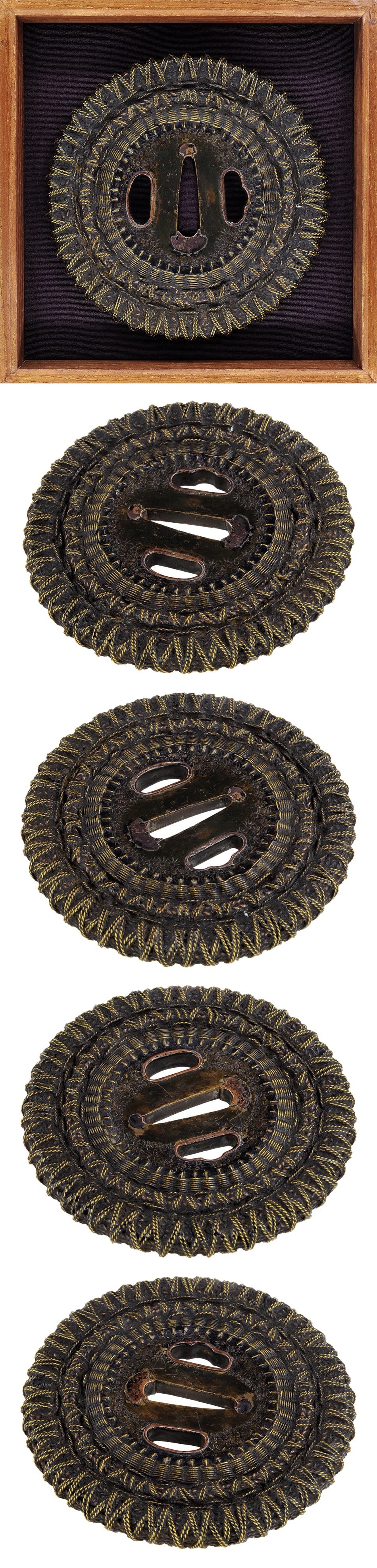 Tsuba [Shingen Amimemon Tsuba][N.B.T.H.K] Hozon Tousougu - Photo 4
