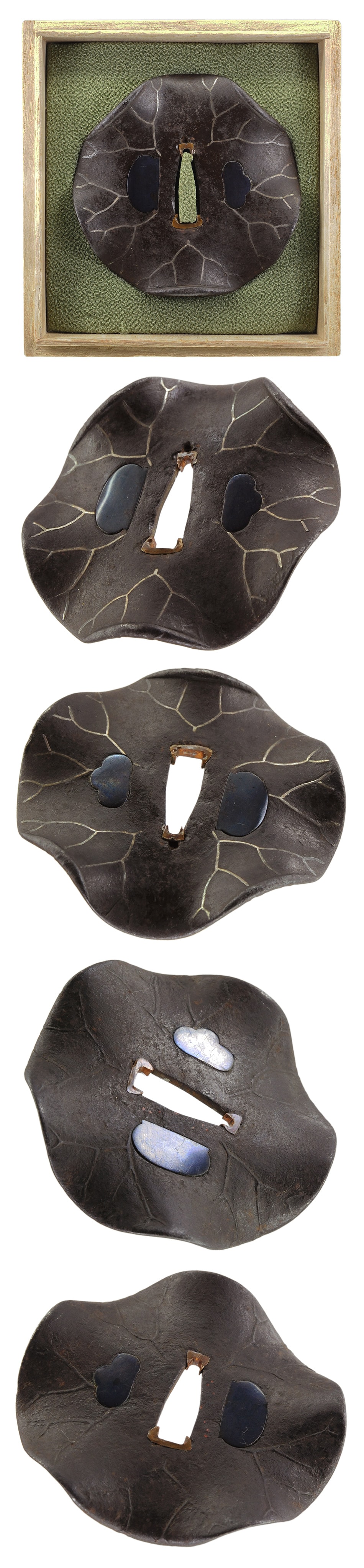 Tsuba [Akita-Shoami Hukinoha-zu Tsuba][N.B.T.H.K] Hozon Tousougu - Photo 4