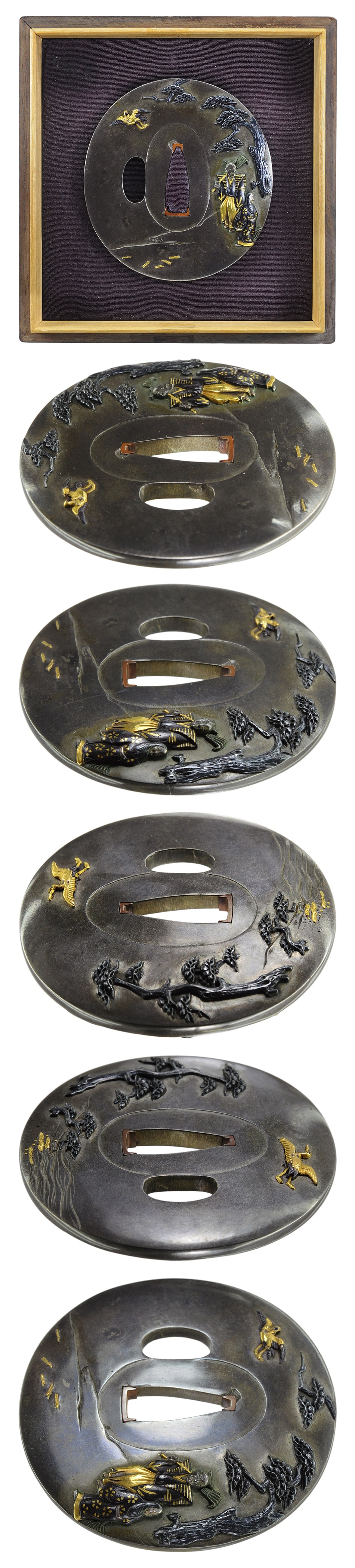 Tsuba [Mito Takasago-zu Tsuba][N.B.T.H.K] Hozon Tousougu - Photo 4