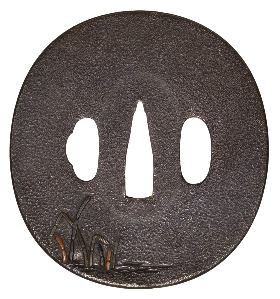 Tsuba [Rakuseijyu-Toshiharu Ungetsu-Tokusa-Usagi-zu Tsuba][N.B.T.H.K]Tokubetsu Hozon Tousougu - Photo 3