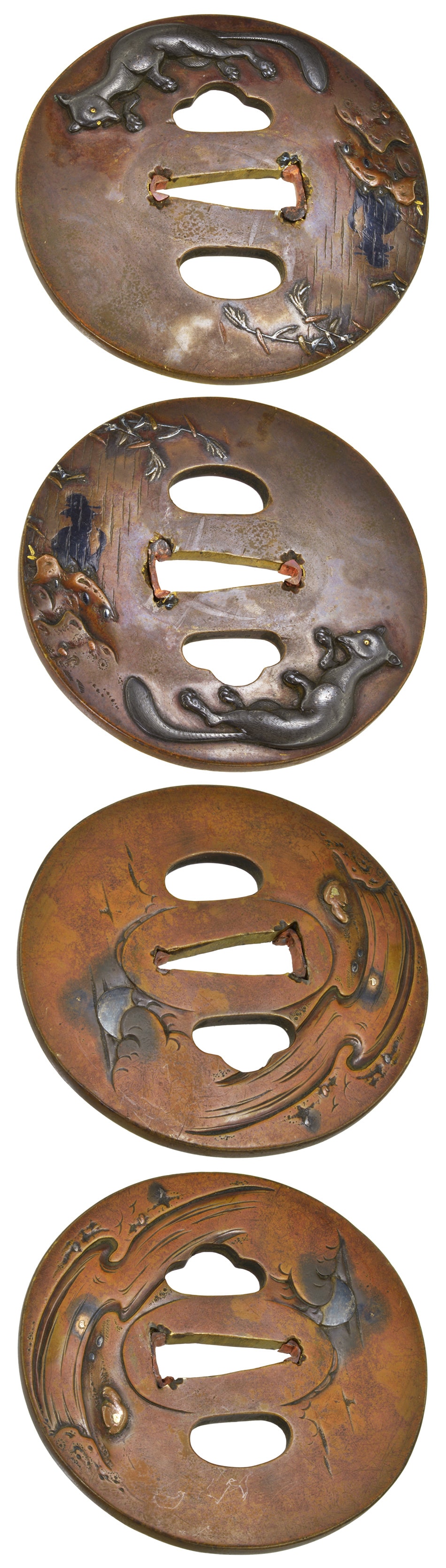 Tsuba [Mito Bakegitsune-zu Tsuba][N.B.T.H.K] Hozon Tousougu - Photo 4