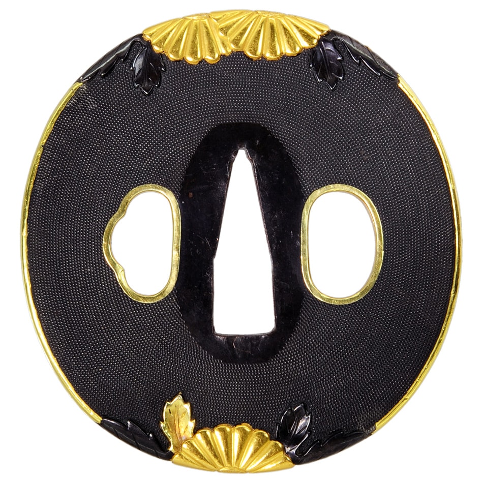 Tsuba [Yoshioka Inabanosuke Hagiku-zu Tsuba][N.B.T.H.K]Tokubetsu hozon Tousougu - Photo 3