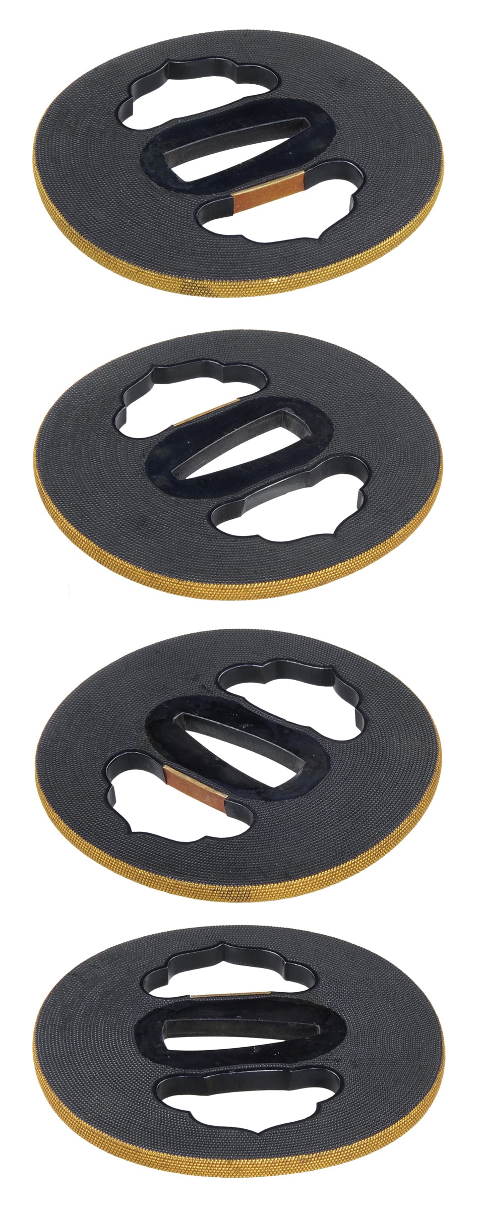 Tsuba [Yoshioka Inabanosuke Sayu Hanagashira-sukashi Tsuba][N.B.T.H.K]Tokubetsu hozon Tousougu - Photo 4