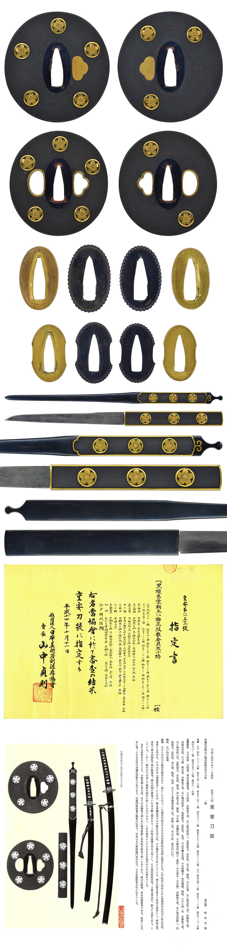 Koshirae [Kokurou-ironuri-saya Maruni-Baika-mon Chirashi-kanagu] [N.B.T.H.K] Jyuyo Tosou - Photo 5